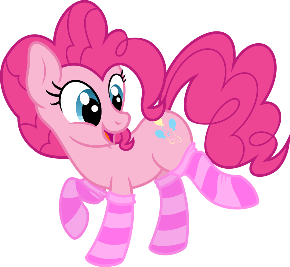 Pinkie Pie-is In Striped Socks V2 By Kysss90 - Pinkie Pie (931x858)