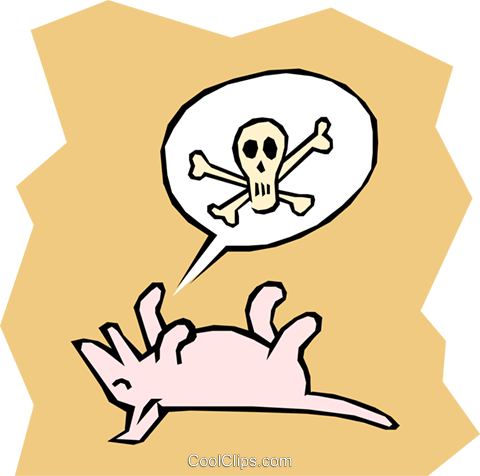 Dog Playing Dead Royalty Free Vector Clip Art Illustration - Dead Dog Clipart (480x476)