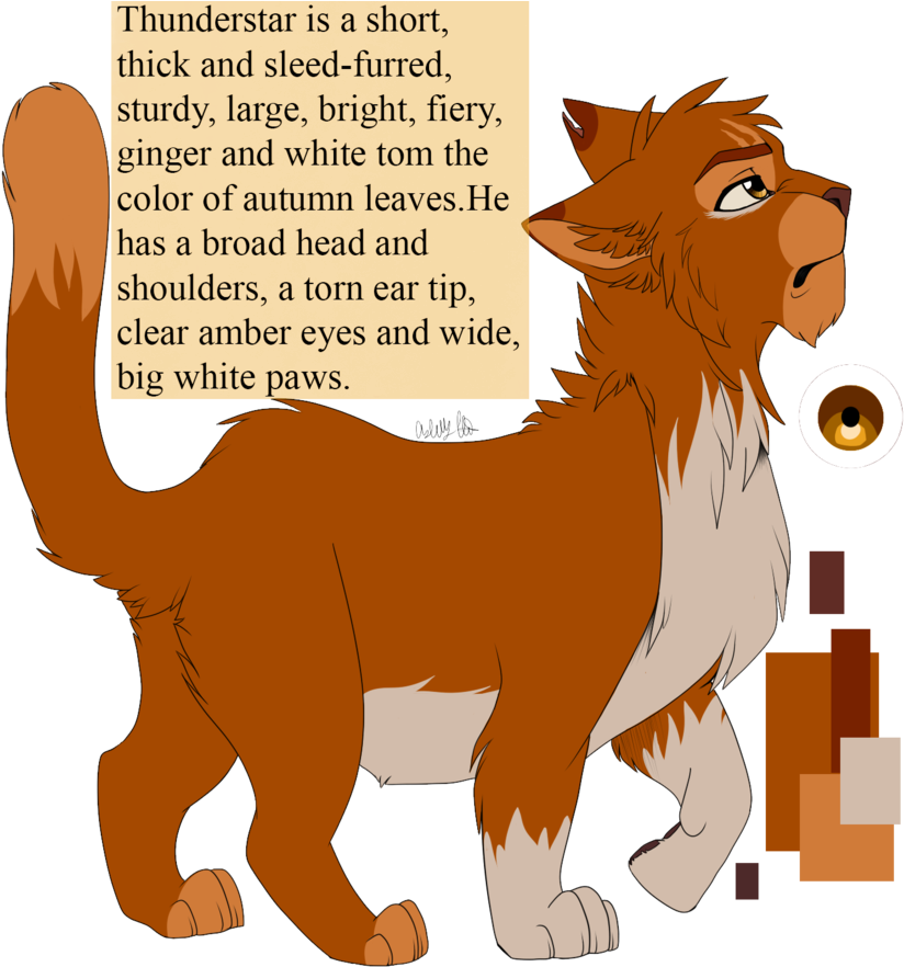 Thunderstar By Purespiritflower - Warrior Cats Thunderstar (894x894)