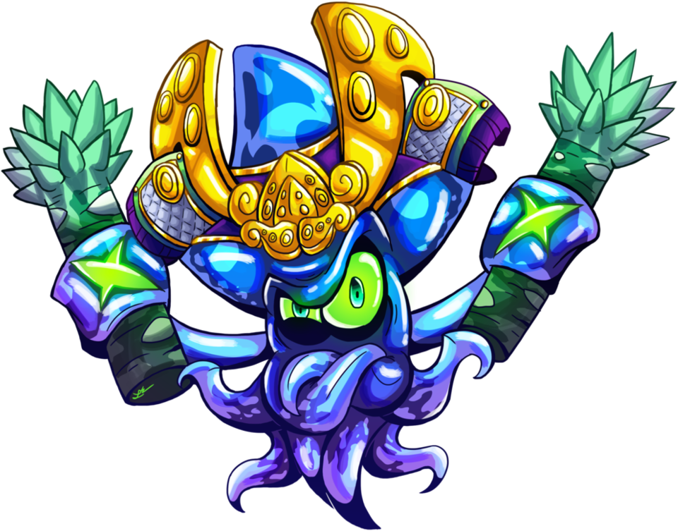 Octavio Kraken By Rile-reptile - Splatoon 2 (992x806)