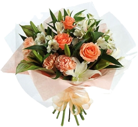 Neutral Handtied Bouquet From Bethlehem Floral Studio - Bouquet Of Flowers (500x500)