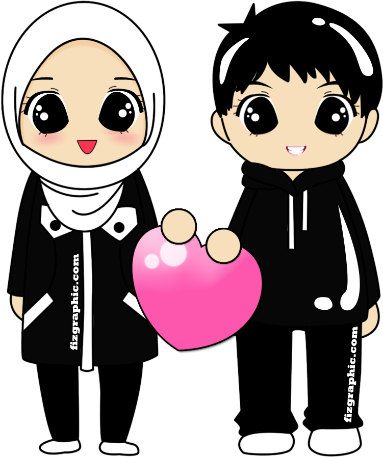 Hijab Hijabfashion Fashion Islam Girl Couples - Couple Wedding Muslim Png (800x900)
