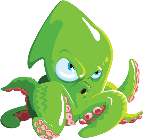 Kraken - Cartoon (626x607)