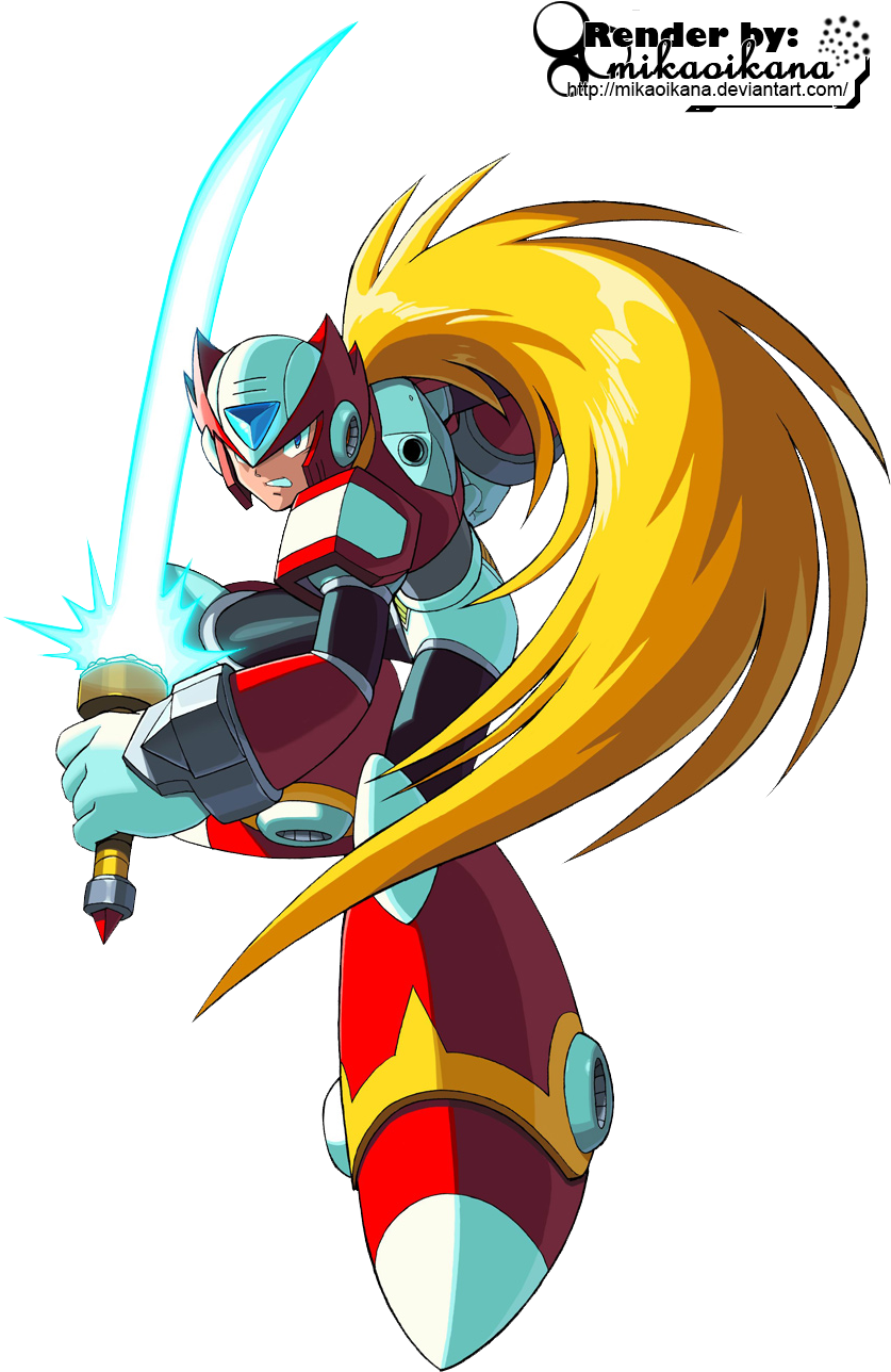 Megaman X5 - Zero Megaman (862x1304)