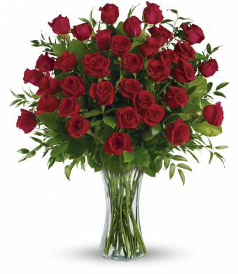 View Larger - Dozen Extra Long Stem Roses (445x390)