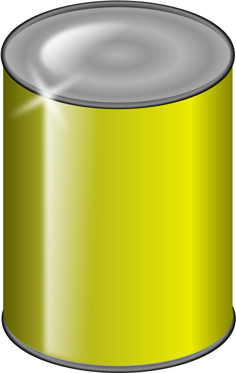 Free Yellow Can - Yellow Can Clipart (1569x2400)