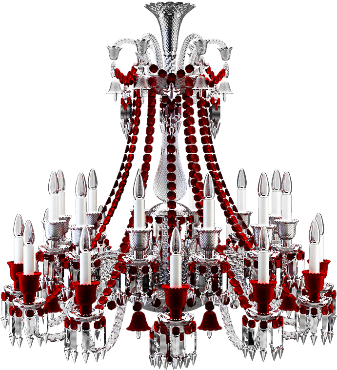 Red Chandelier Png (1000x1000)