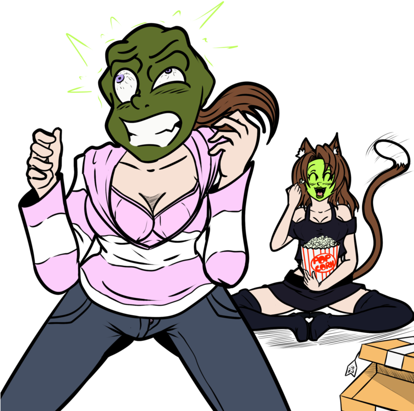 Lilys Present By Maskedwander - Cartoon (833x959)