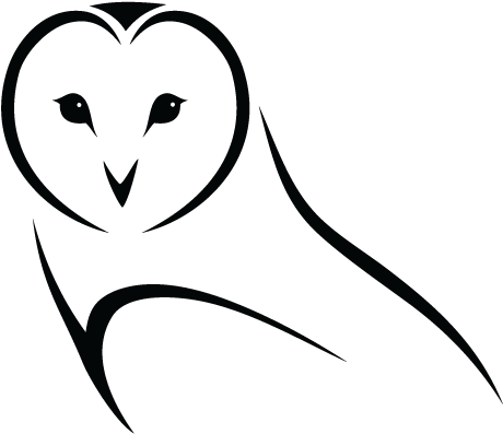 Image Result For Barn Owl Logo - Owl Logo White Png (470x400)