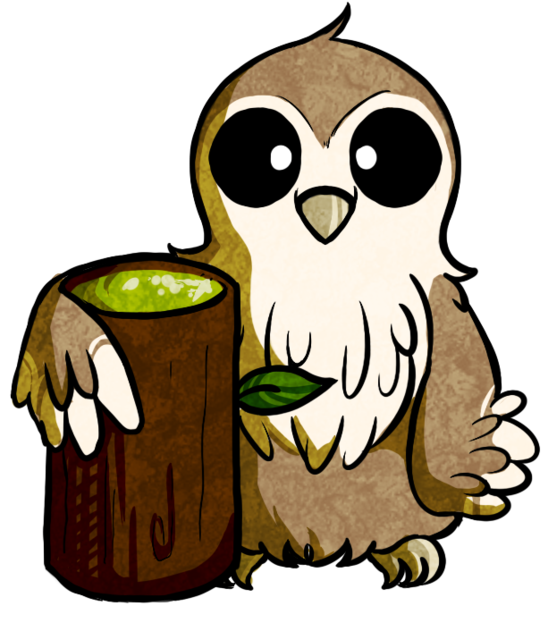 Little Owl With A Beer By Vishnya-azraq - Cartoon (894x894)