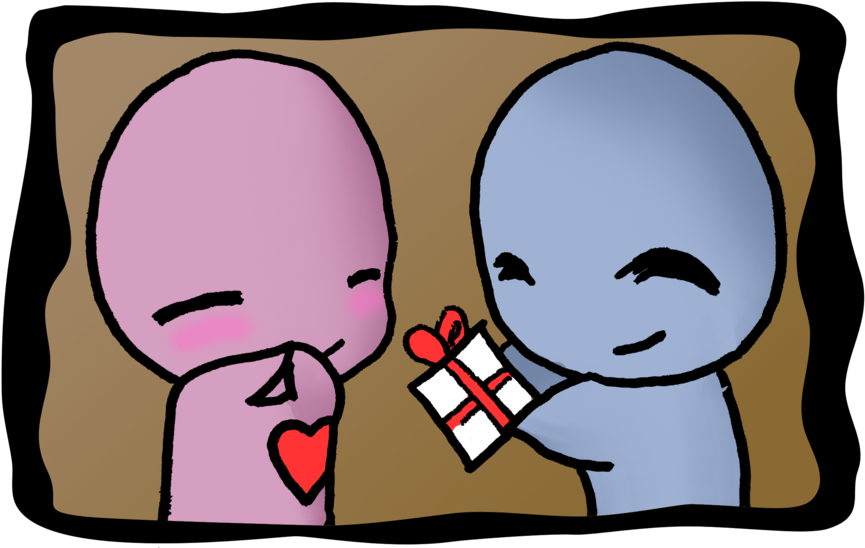 Present For You By 69m00n69 - Cartoon (900x556)
