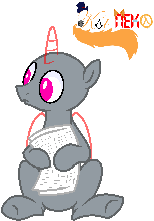 Katnekobase 41 0 Mlp Base - Cartoon (400x469)