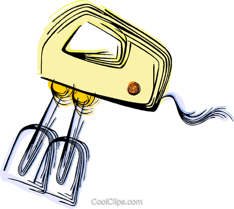 Electric Mixer Clipart Electric Mixer Royalty - Illustration (480x427)