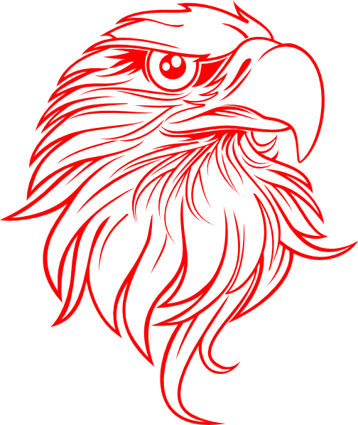 Eagle Hart Clip Art At Clker - Eagle Head Vector Png (504x598)
