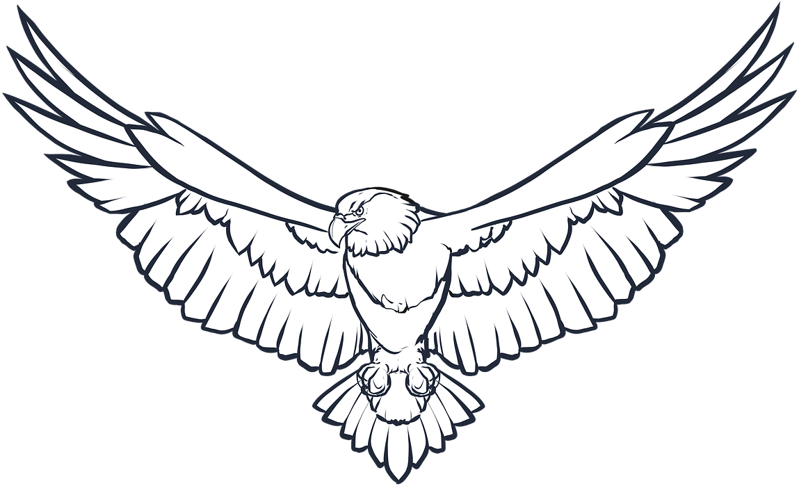 Eagle Wings Png Photo - Soaring Eagle Clipart Black And White (1280x803)