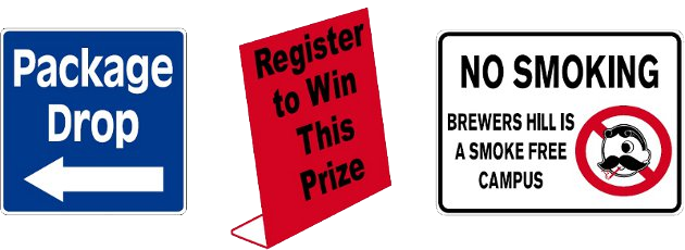 Shape Cut Signs - Traffic Sign (630x230)