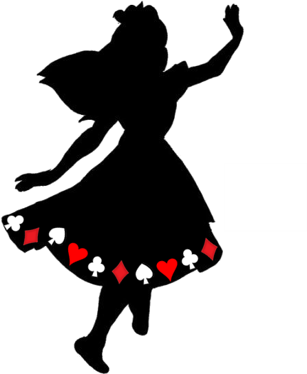 Fábrica De Sonhos - Alice In Wonderland Silhouette Free (485x595)