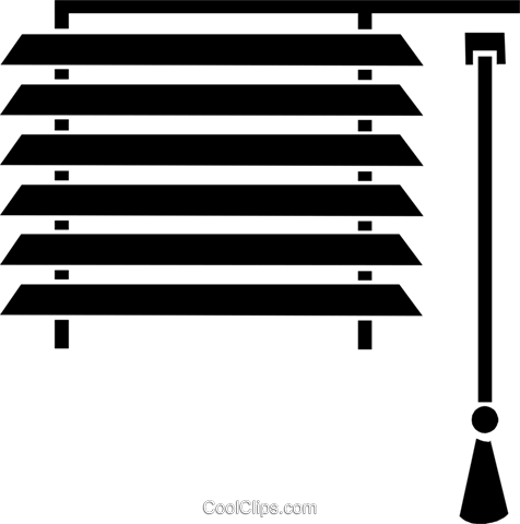 Blinds Royalty Free Vector Clip Art Illustration - Blinds Clip Art ...