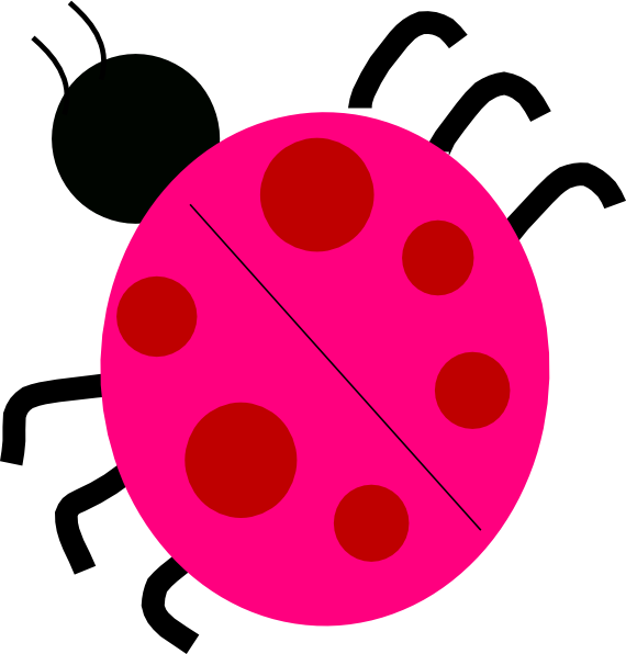 Ladybug Clip Art At Clker - Many Legs Does A Ladybug Have (570x596)