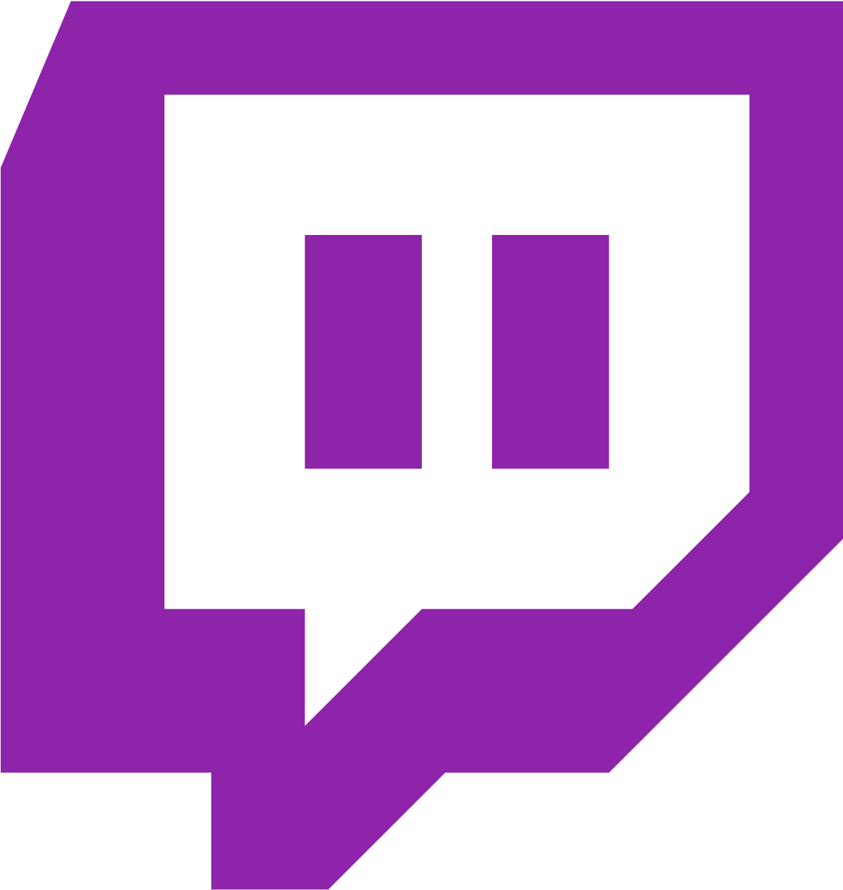 Black Twitch Logo Transparent (1600x1600)