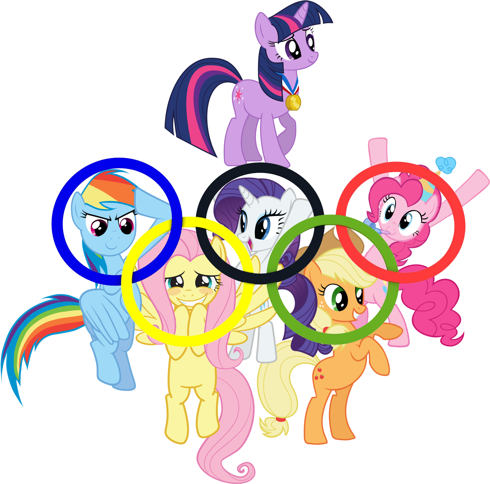 Olympic Games Pony Pink Cartoon Mammal Vertebrate Fictional - Rio 2016 My Little Pony (2248x1797)