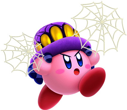 Spider - Kirby Star Allies Copy Abilities (556x399)