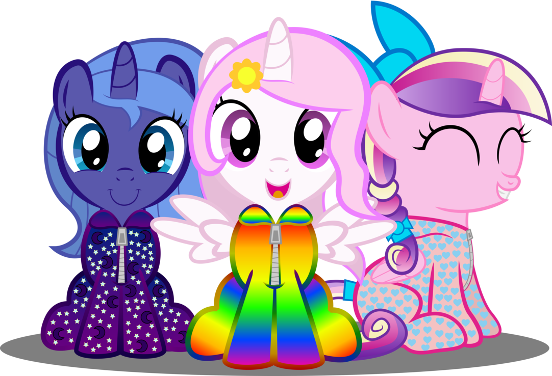 The Royal Sleepover By Spellboundcanvas- - Mlp Celestia And Luna Filly (1082x738)