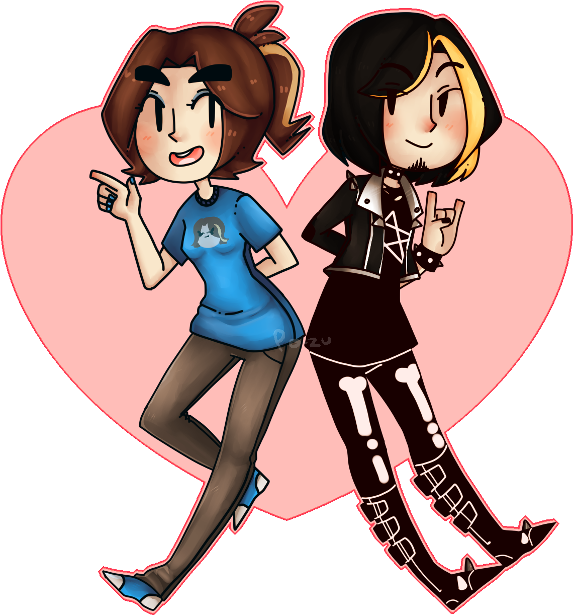 My Friend Draw This Awesome Genderswapped Version Of - Suzy Game Grumps Fan Art (1204x1262)