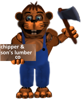 Chipper The Beaver By Mnxz - Cartoon (314x397)