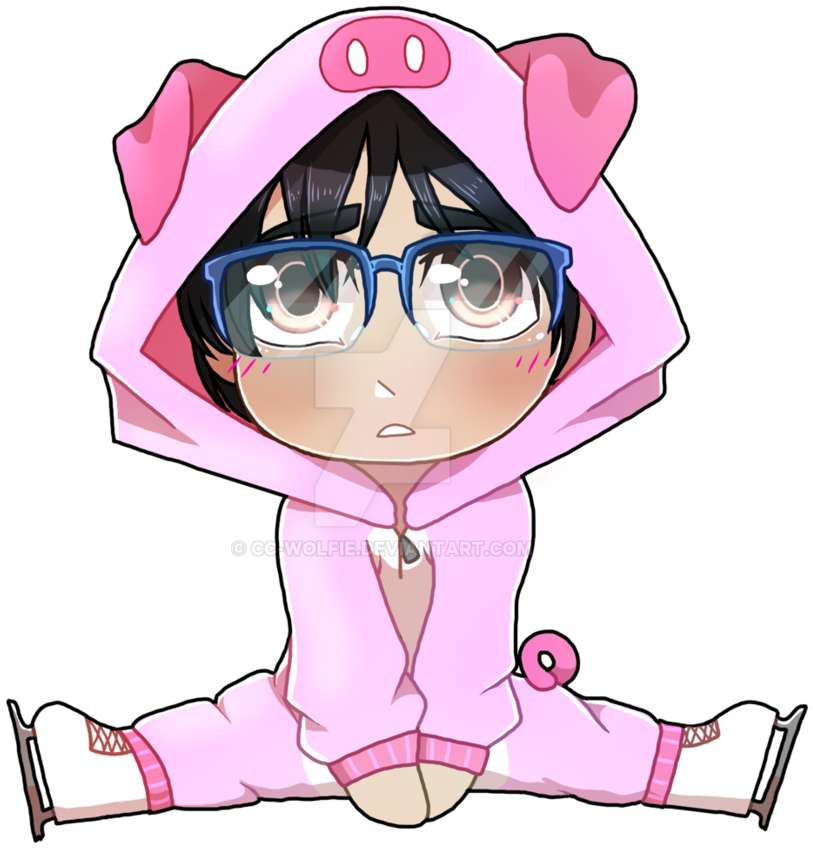Yuri Chibi Onesie By Cc-wolfie - Chibi In A Onesie (891x896)