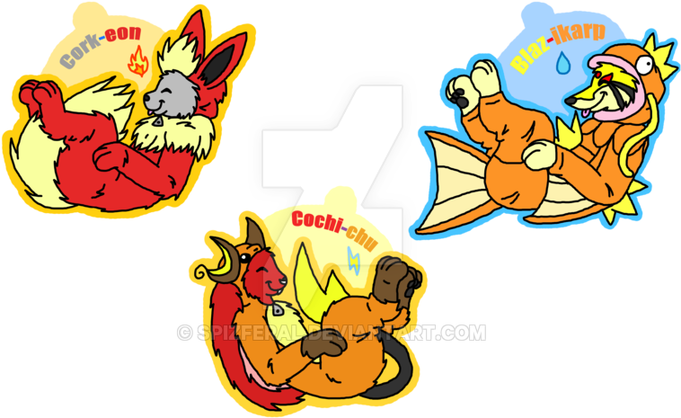 Pokemon Onesie Conbadges By Spizferal - Cartoon (900x565)