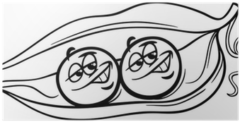 Like Two Peas In A Pod Coloring Page Poster • Pixers® - Two Peas In A Pod Coloring Page (400x400)