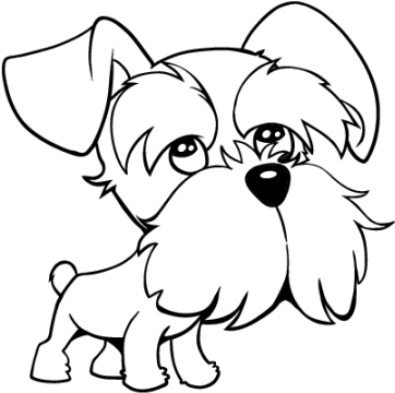 Dibujo Para Colorear Animales Bebeazul - Mini Schnauzer Coloring Pages (540x423)