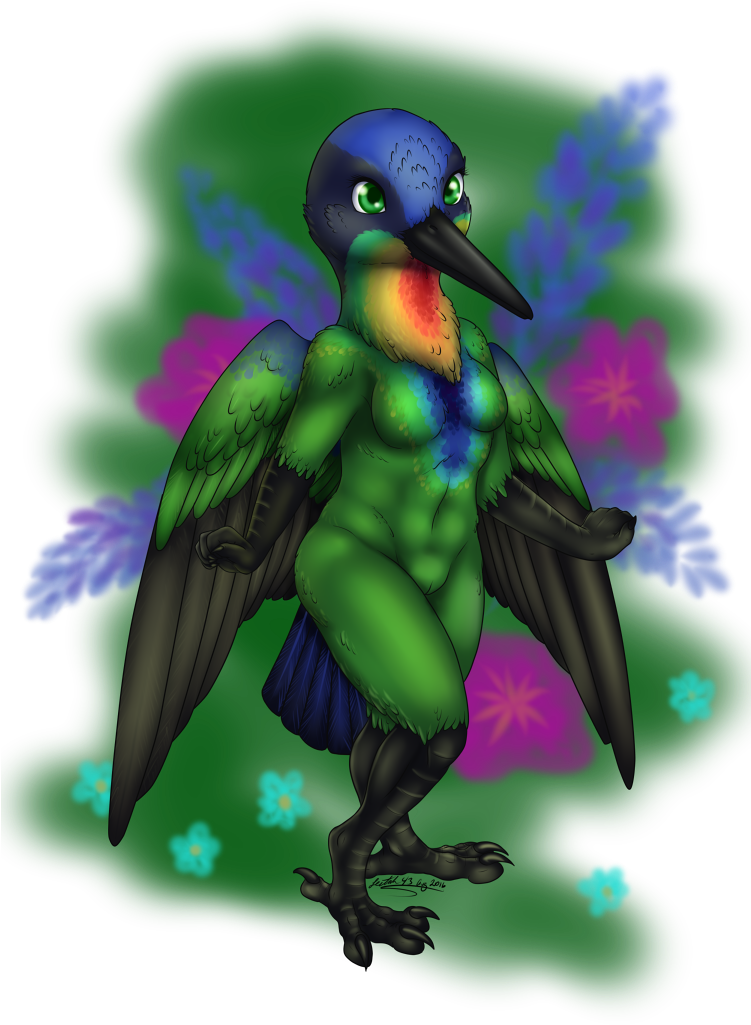 Humm-anoid Bird Girl - Duck (750x1200)