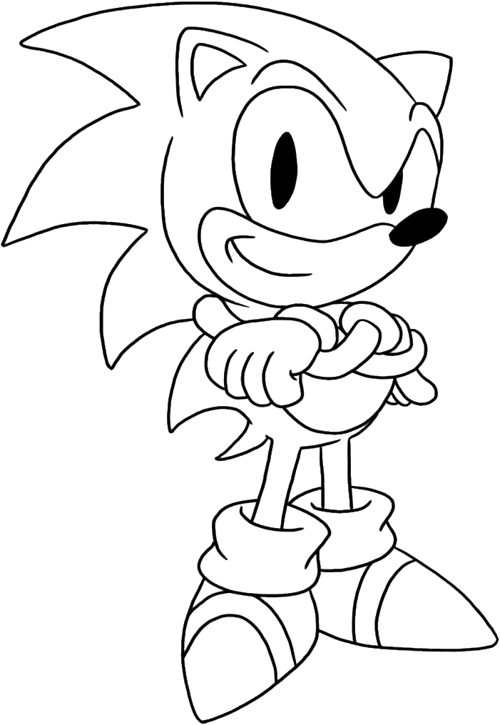 Bonito Handy Manny Para Colorear Bosquejo - Classic Sonic Coloring Pages (700x1045)