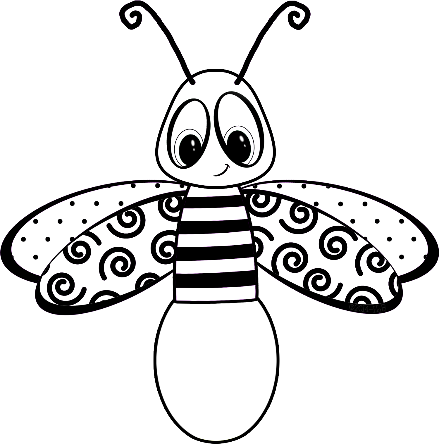 Spring - Dibujos De Luciernagas Para Colorear (2976x2148)