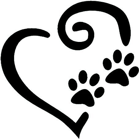 Paw Print And Heart (550x550)