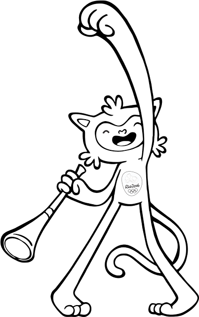 Juegos Olimpicos Para Colorear E Imprimir - Desenhos Do Mascote Vinicius (640x640)