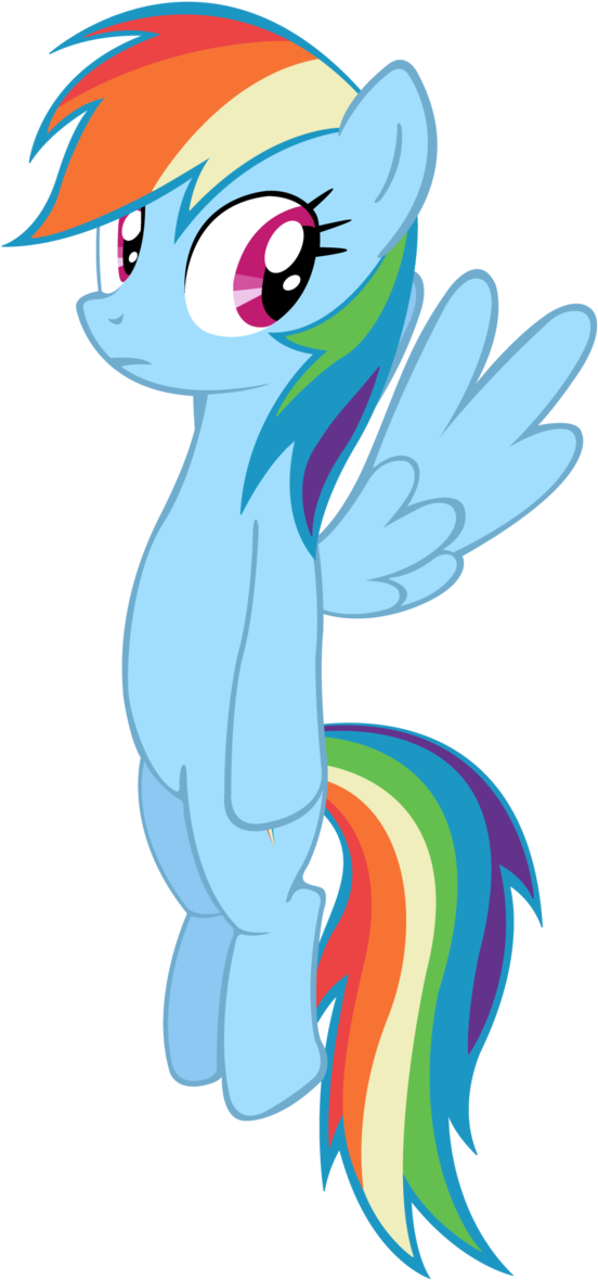 Rainbow Dash Funny Pose Vector By Masterrottweiler - Mlp Rainbow Dash Happy (639x1250)