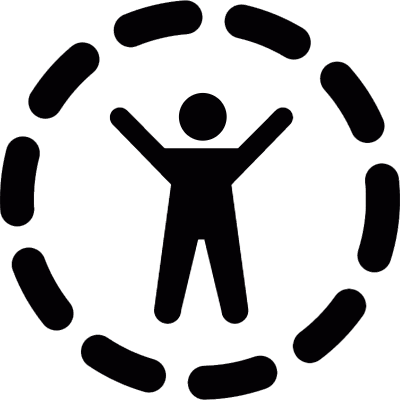 Person With Arms Outstretched Vector - Icon (400x400)