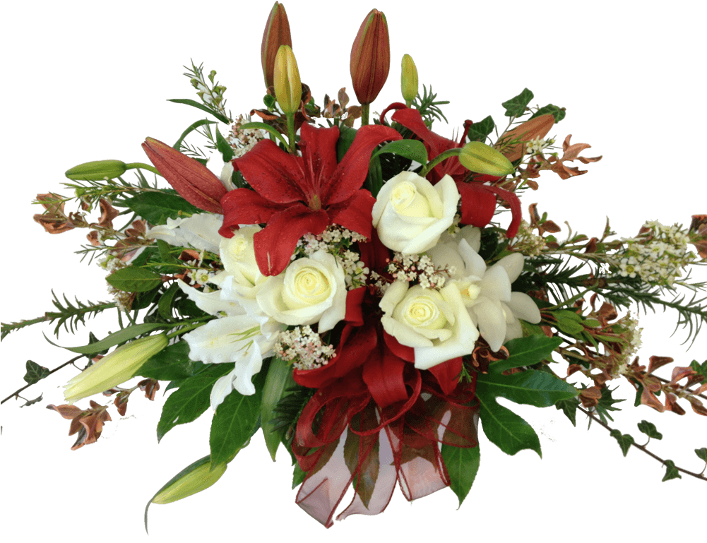 Low All Round Table Arrangement - Floristry (1000x1000)