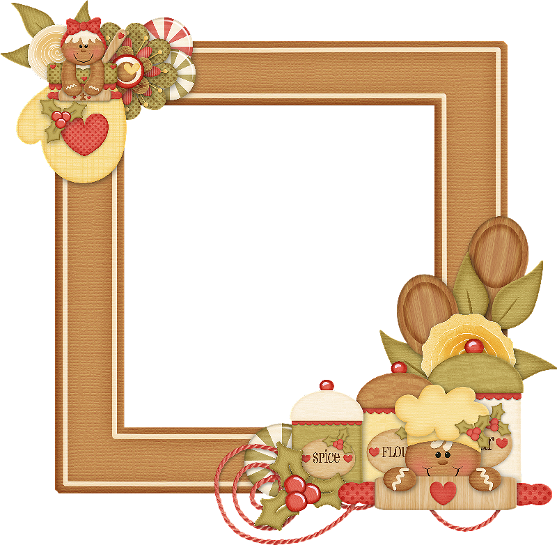 Gingerbread House Border For Kids - Bordes De Galletas De Jengibre (800x782)