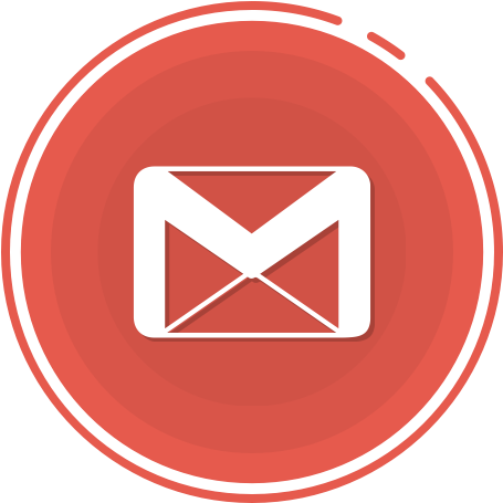Gmail Circle Icon, Gmail Ring Icon, Gmail Circle Character, - Gmail Icon Png (512x512)