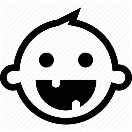 Baby, Child, Children, Face, Girl, Kid, Smile Icon - Happy Baby Face Icon (512x512)