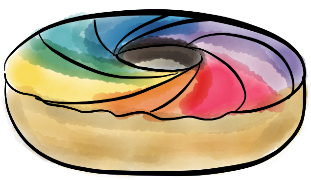 Donut - Sketch (782x645)