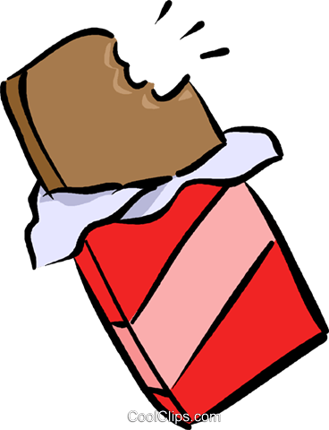 Candy Bar Clipart Transparent - Chocolate Bar Illustration Png (368x480)