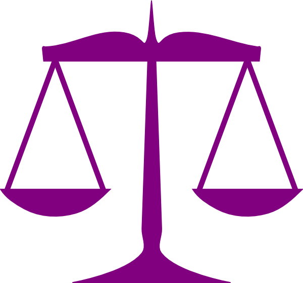 Scales Of Justice Clip Art (600x562)