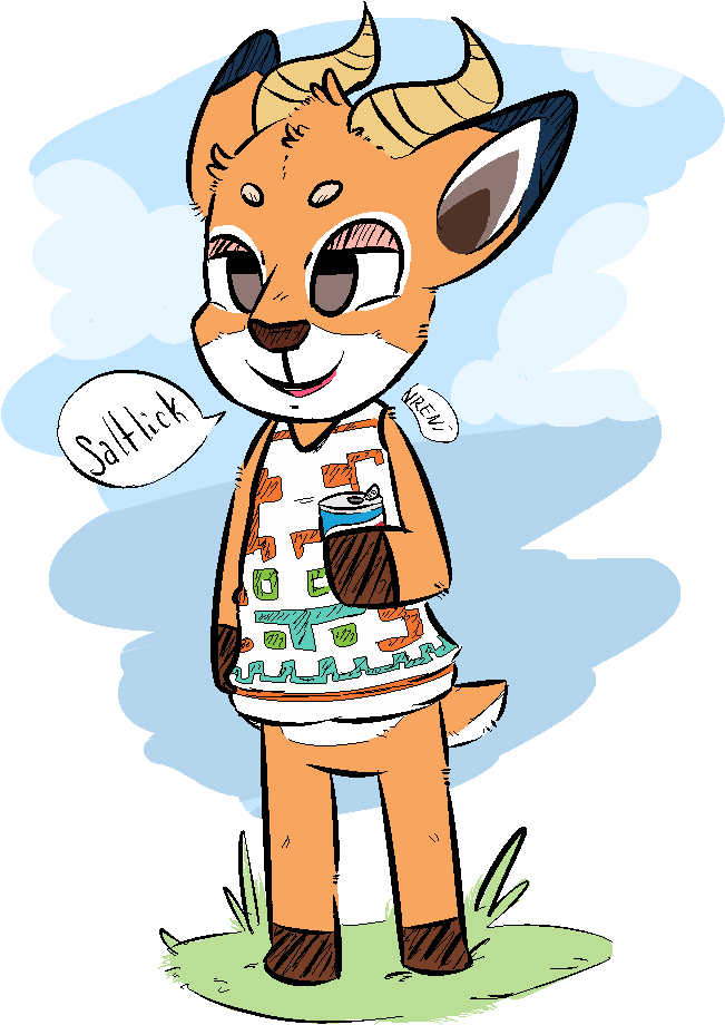 Salt Lick By Knifeemoji - Cartoon (683x949)