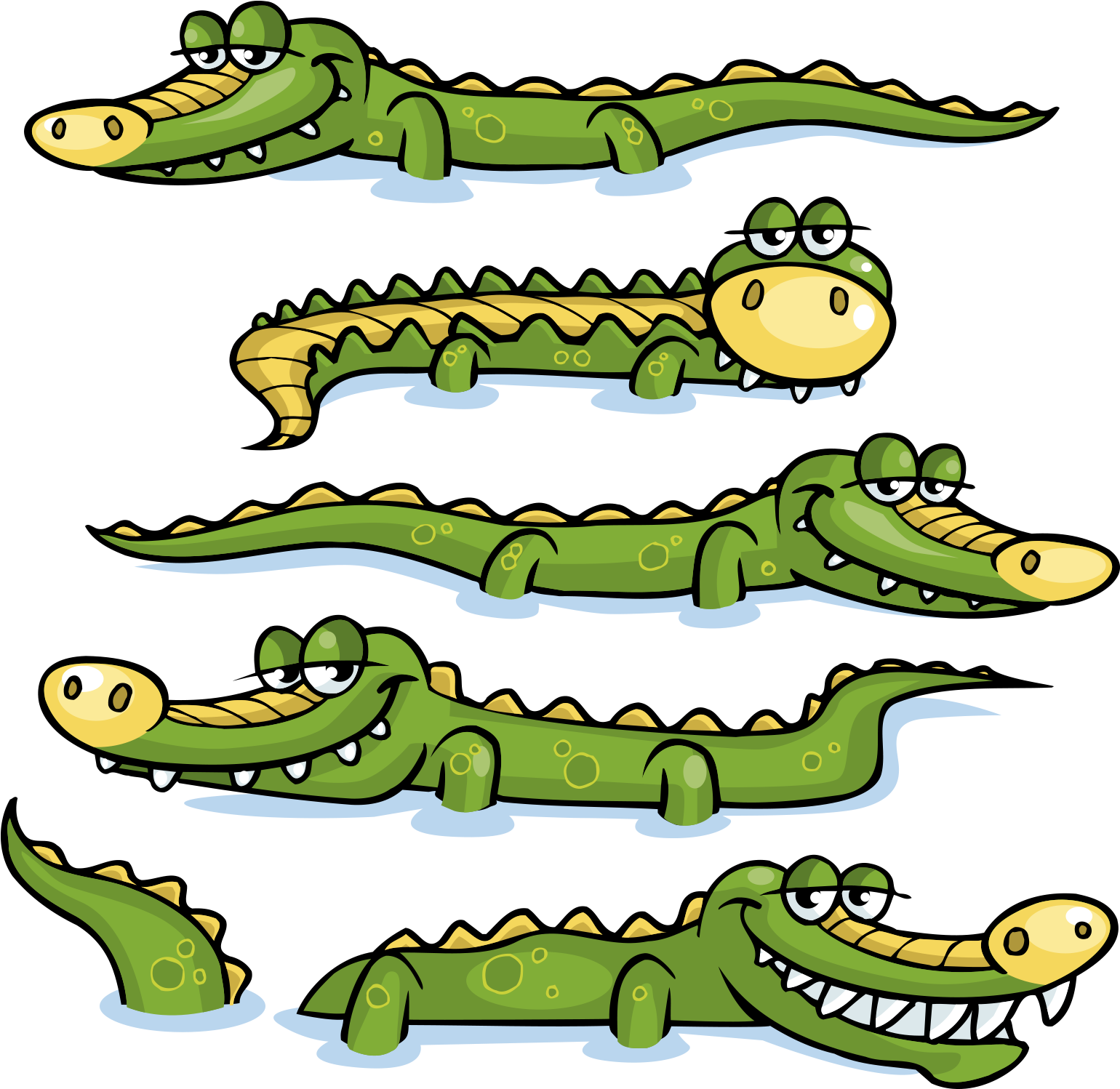 Nile Crocodile Alligator Prenasalis Clip Art - Clip Art (2000x2000)