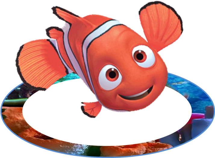 Finding Nemo Balloon On A Stick - 9" Foil (each) (753x672)